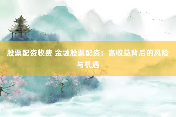 股票配资收费 金融股票配资：高收益背后的风险与机遇